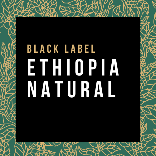 Ethiopia Natural Yirgacheffe coffee bag, light roast, natural process